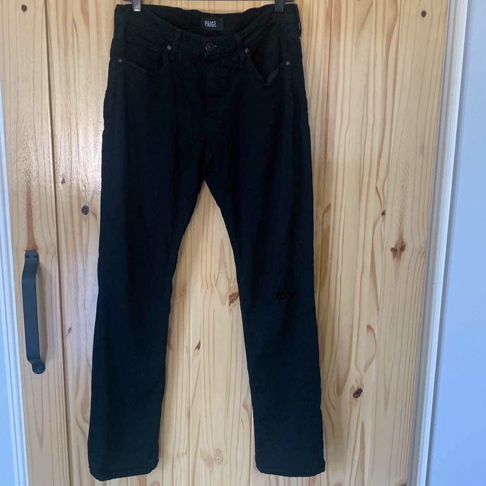 PAIGE Federal Black Jeans. Size 31 (12JM)‎